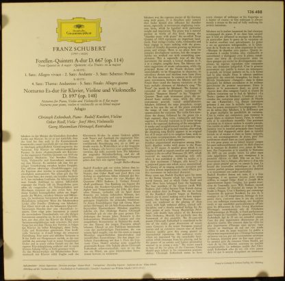 Deutsche Grammophon 136 488 - Forellenquintett • Notturno - Image 2