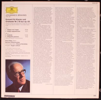 Deutsche Grammophon 2530 259 - Klavierkonzert Nr. 2 B-dur Op. 83 - Image 2