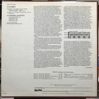 RCA Red Seal LSC-3285 - Quartet No. 13 In A Minor, Op. 29 / “Qua - Image 2