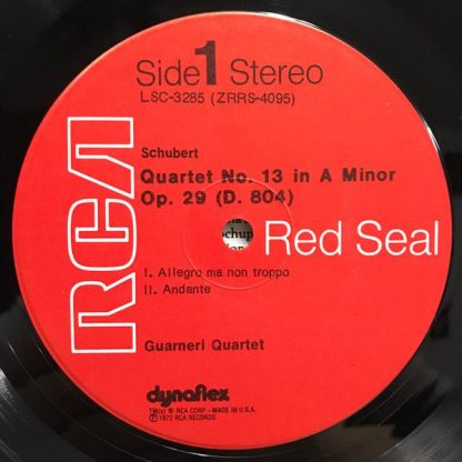 RCA Red Seal LSC-3285 - Quartet No. 13 In A Minor, Op. 29 / “Qua - Image 3