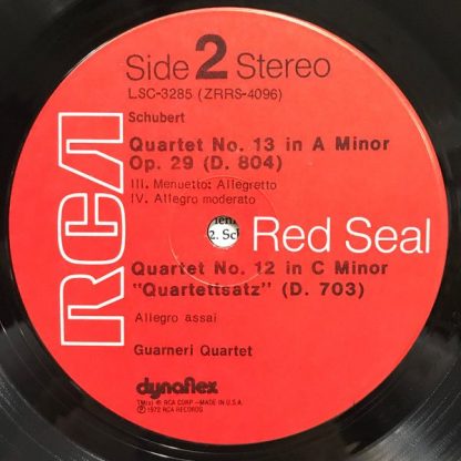 RCA Red Seal LSC-3285 - Quartet No. 13 In A Minor, Op. 29 / “Qua - Image 4