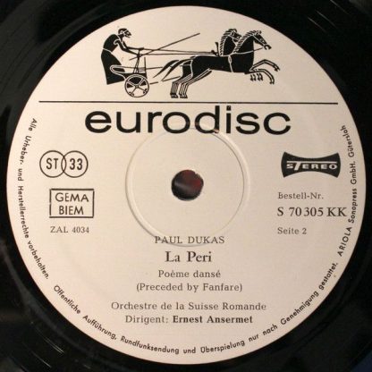 Eurodisc S 70 305 KK - La Péri / Danse / Jeux - Image 4