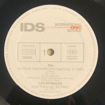 IDS International Disc Service IDS309 - Trio, Les Spirales, Diag - Image 3