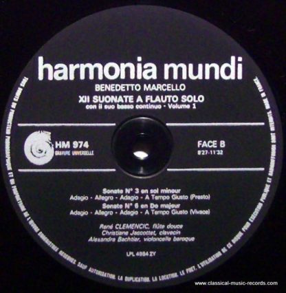 Deutsche Harmonia Mundi B974 - Suonate A Flauto Solo - Image 3