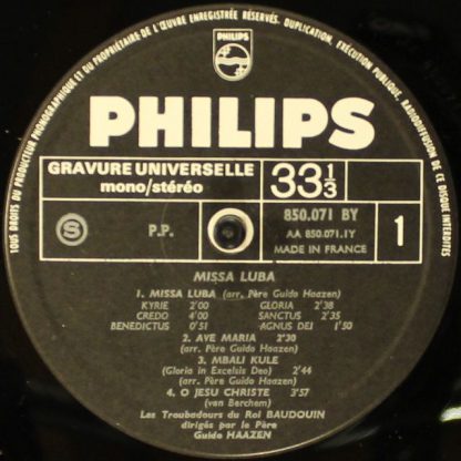 Philips 850.071 BY - Missa Luba - Messe Des Savanes (De La Bande - Image 3