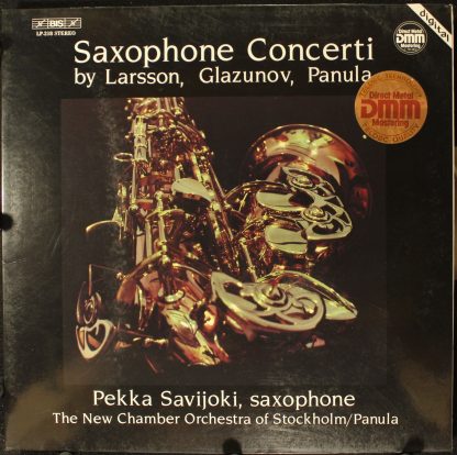 BIS LP-218 - Saxophone Concerti By Larsson, Glazunov, Panula