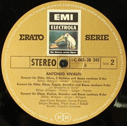 EMI Electrola C 065-28245 - Sechs Konzerte Für Flöte, Oboe, Fago - Image 4