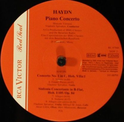 RCA Victor Red Seal RL 87948 - Haydn Piano Concerto; Violin Conc - Image 4