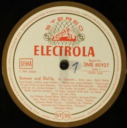 Electrola SME 80 927 - Samson Und Dalila - Großer Querschnitt - Image 3