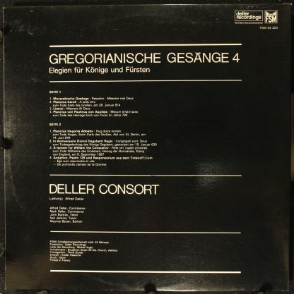 Deller Recordings FSM 53320 - Gregorianische Gesänge 4 - Image 2