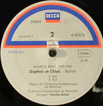 DECCA 6.42676 AZ - Daphnis Et Chloé - Image 4