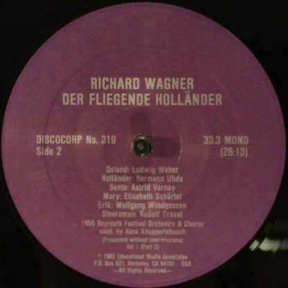 Discocorp RR-319 - Der Fliegende Holländer / 1955 Bayreuth Festi - Image 3