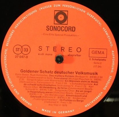 Sonocord 27 570-1 - Goldener Schatz Deutscher Volksmusik - Image 4