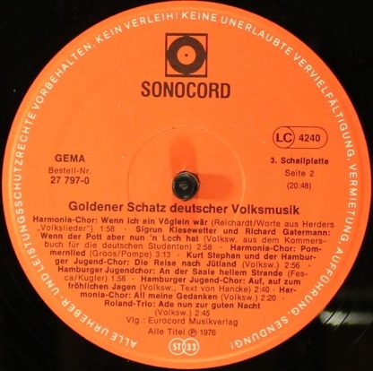 Sonocord 27 570-1 - Goldener Schatz Deutscher Volksmusik - Image 8