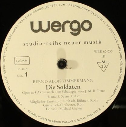 WERGO WER 60030 - Die Soldaten - Image 6