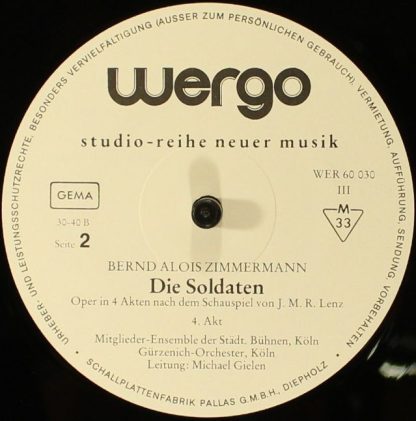 WERGO WER 60030 - Die Soldaten - Image 7