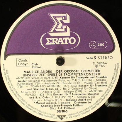 Erato 30 740-5 - Spielt 29 Trompetenkonzerte - Image 16