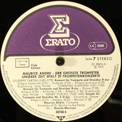 Erato 30 740-5 - Spielt 29 Trompetenkonzerte - Image 7