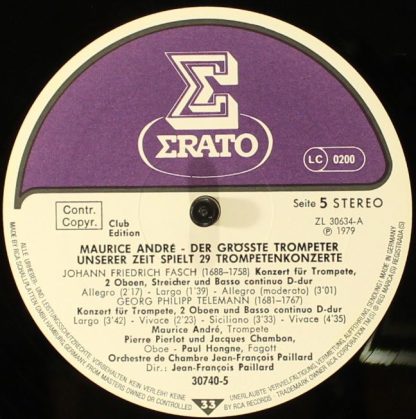 Erato 30 740-5 - Spielt 29 Trompetenkonzerte - Image 8