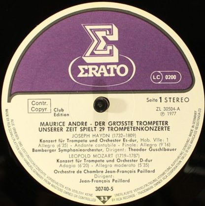 Erato 30 740-5 - Spielt 29 Trompetenkonzerte - Image 12