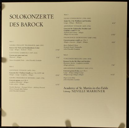 DECCA DK 11 538/1-2 - Solokonzerte Des Barock - Image 3