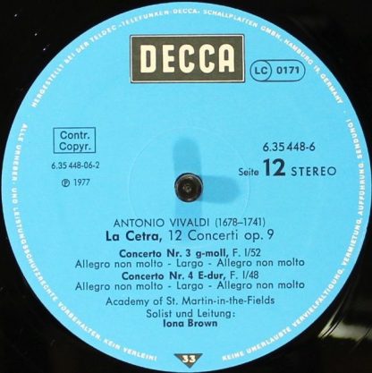 DECCA 6.35448 - L'Estro Armonico / La Stravaganza / Die Vier Jah - Image 16