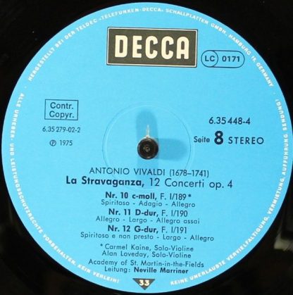 DECCA 6.35448 - L'Estro Armonico / La Stravaganza / Die Vier Jah - Image 12