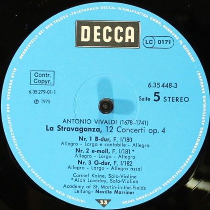 DECCA 6.35448 - L'Estro Armonico / La Stravaganza / Die Vier Jah - Image 9