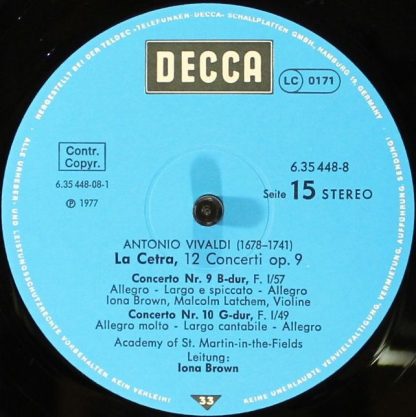 DECCA 6.35448 - L'Estro Armonico / La Stravaganza / Die Vier Jah - Image 19