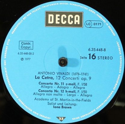 DECCA 6.35448 - L'Estro Armonico / La Stravaganza / Die Vier Jah - Image 20