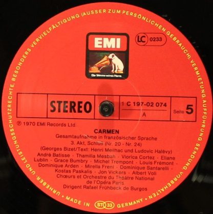 His Master's Voice 1C 197-02 072/74 - Carmen - Image 5