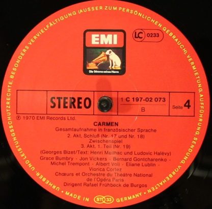 His Master's Voice 1C 197-02 072/74 - Carmen - Image 7