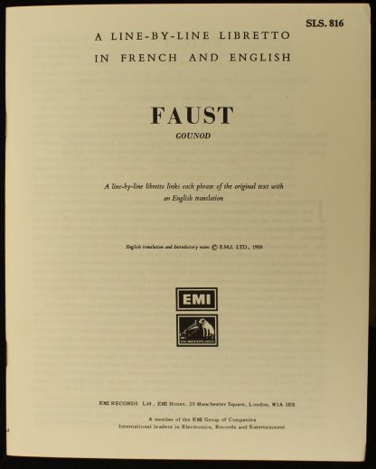 His Master's Voice SLS 816 - Faust - Image 4