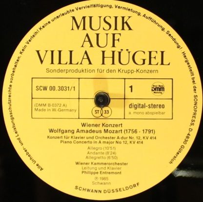 Schwann B-0373 A - Wiener Konzert, Musik auf Villa Hügel - Image 7