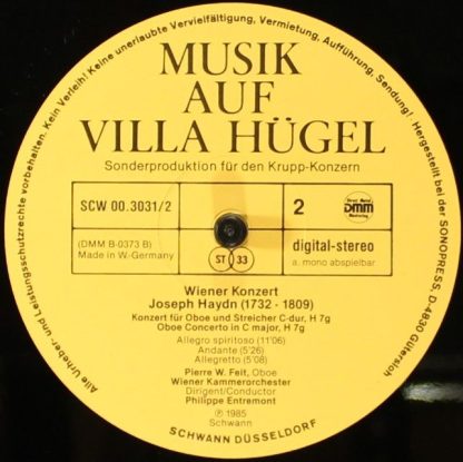 Schwann B-0373 A - Wiener Konzert, Musik auf Villa Hügel - Image 6