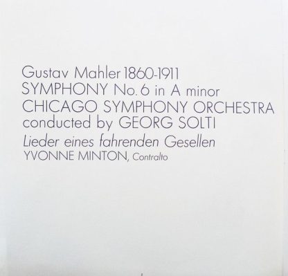 DECCA SET 469-70 - Symphony No. 6 In A Minor / Lieder Eines Fahr - Image 2