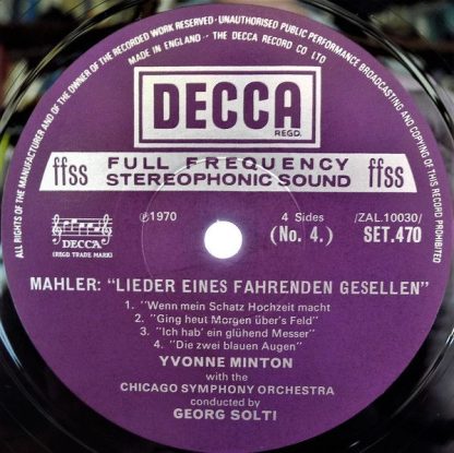 DECCA SET 469-70 - Symphony No. 6 In A Minor / Lieder Eines Fahr - Image 6