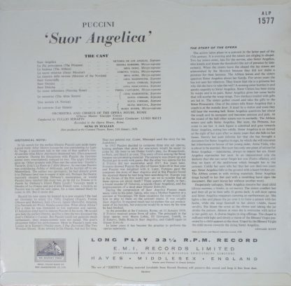 His Master's Voice ALP 1577 - Suor Angelica - Image 2