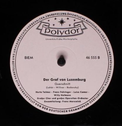 Polydor 46 555 - Die Lustige Witwe / Der Graf Von Luxemburg - Image 2