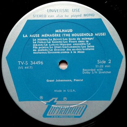 Turnabout TV-S 34496 - Piano Concerto No. 2 / The Household Muse - Image 4