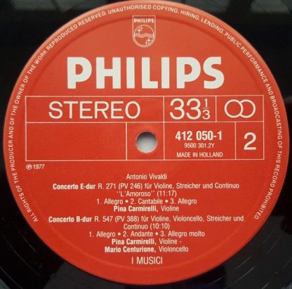 Philips 412 050-1 - ''L'Amoroso''  4 Concerti RV 271, 401, 523, - Image 4