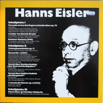 WERGO WER 60 064 - Hanns Eisler Kassette - Image 2