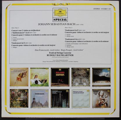 Deutsche Grammophon 410 684-1 - Die 3 Violinkonzerte - Image 2