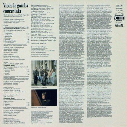 Eterna 7 29 243 - Viola Da Gamba Concertata - Image 2