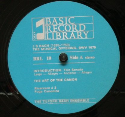 Basic Record Library BRL 10 - The Musical Offering, L'Offrande M - Image 3