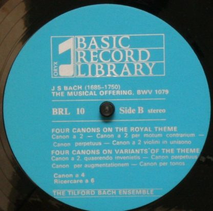 Basic Record Library BRL 10 - The Musical Offering, L'Offrande M - Image 4