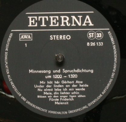 Eterna 8 26 133 - Studio Der Frühen Musik - Minnesang Und Spruch - Image 3