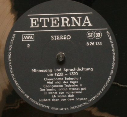 Eterna 8 26 133 - Studio Der Frühen Musik - Minnesang Und Spruch - Image 4