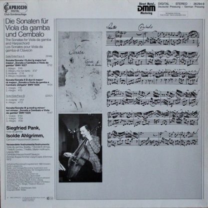 Capriccio Digital 26 294-9 - Die Sonaten Für Viola Da Gamba Und - Image 2