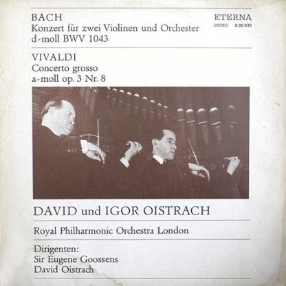 Eterna 8 26 030 - Konzert Für Zwei Violinen Und Orchester D-Moll